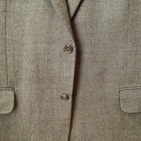 VINTAGE Neutral Italian Cashmere Tweed Oversized Blazer - Picture 7 of 16